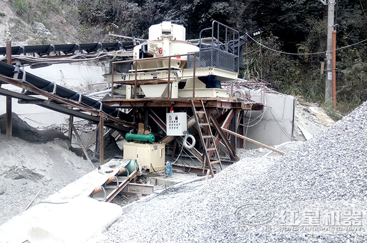 制砂設備現場實拍，可在線咨詢單臺設備或生產線報價